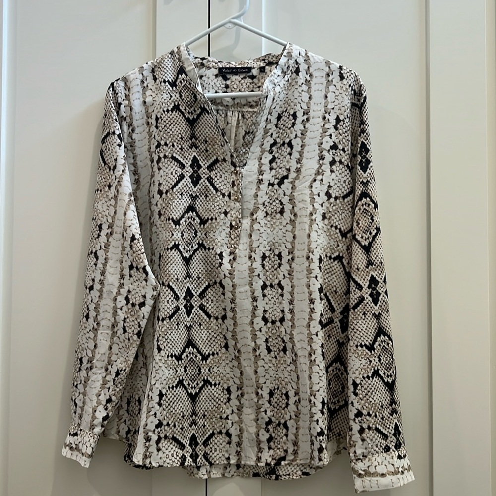 Animal print blouse